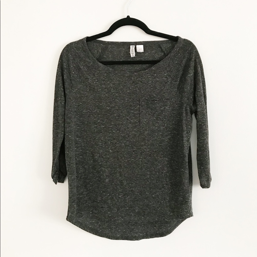heather grey top